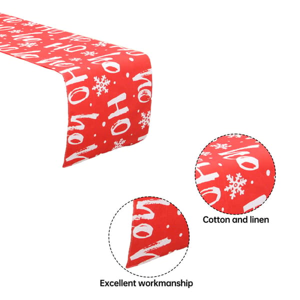 Julebordsløber Merry Christmas Kommode Tørklæde style 3