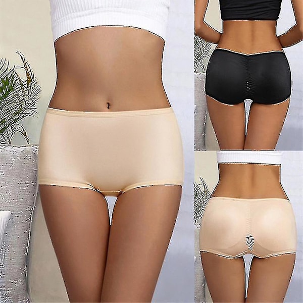 Butt ifter Shaper Trosor Dam Fake Ass Seamless Pad Hip Enhancer Booty Shapewear Push Up Buttons Midja Byxor L