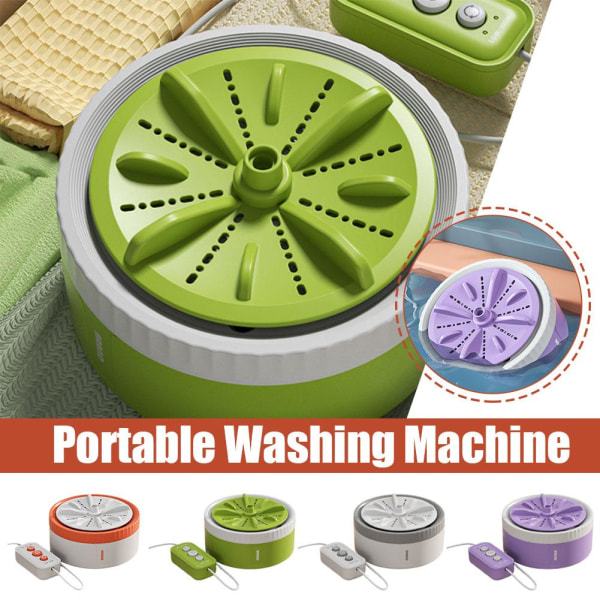 Mini Portable Washer USB -driven 3 Timing Modes Underkläderssockor green standard edition