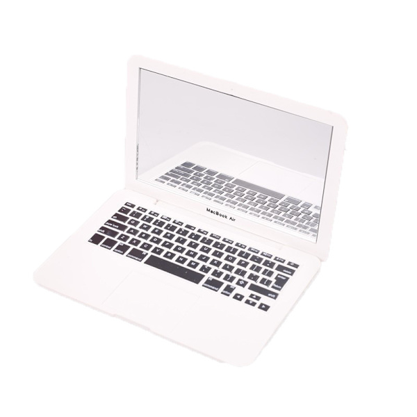 1 stk. Laptop-formet makeupspejl, mini lommespejl, bærbar C