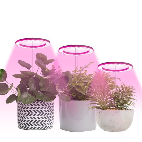 3 Ringer, Plantelampe 1-4 ring lyshode, fullt spektrum, dimbar