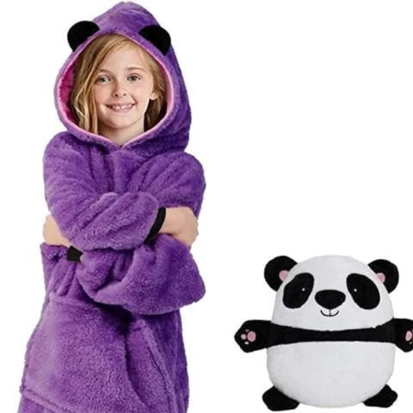 Squishmallows Kramgo Hoodie Pude white Vit Panda