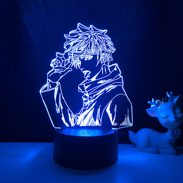 Anime Spell Fighting Gojo Satoru 3D LED Natlampe