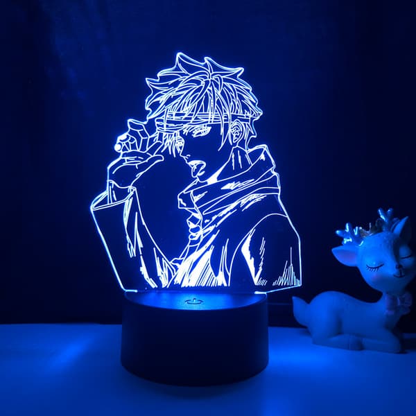Anime Spell Fighting Gojo Satoru 3D LED-yövalo