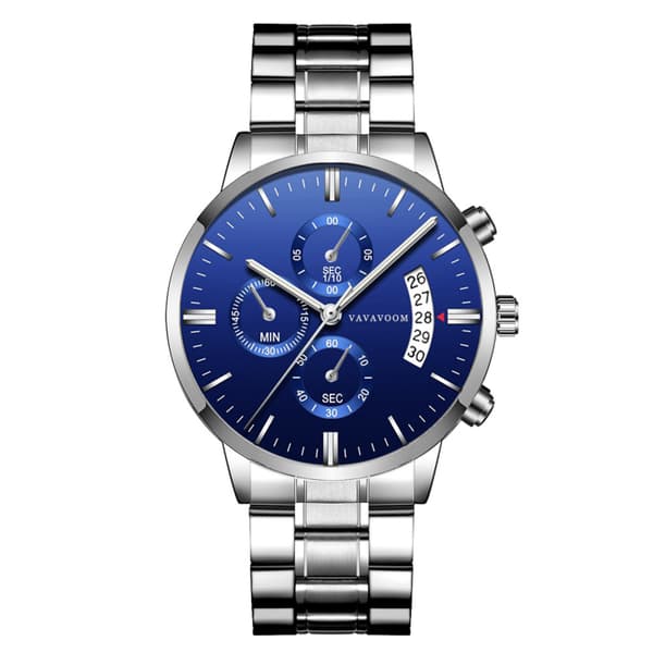 Quartz ur herreur chronograph vandtæt analog armbåndsur