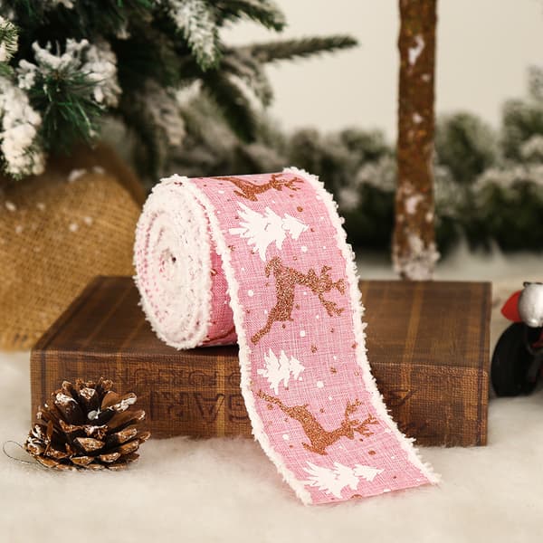 Julbandsdekoration för hem julklapp Navidad Natal Gott nytt år Red