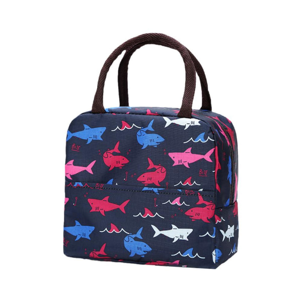 Bærbar oppbevaringsveske Termisk matboks Hold varm/kald Blue background  one-size