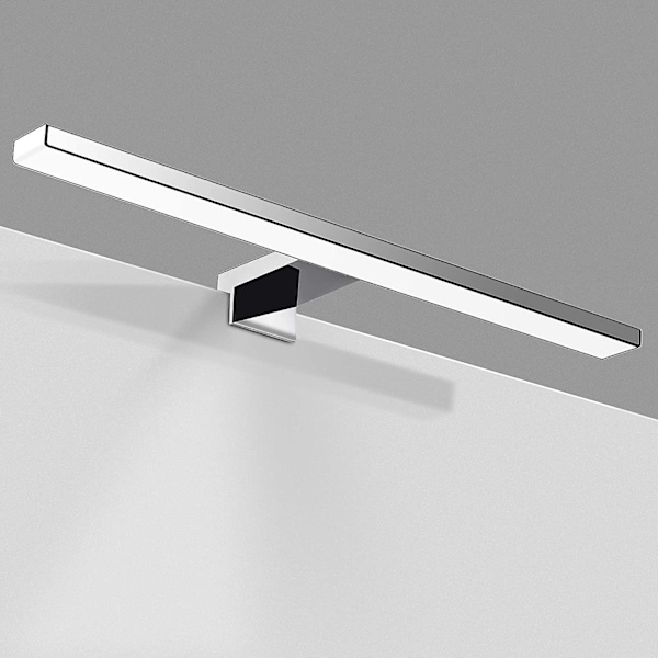 Badeværelsesspejllampe 10w 820lm 40cm 230v 4000k, Ip44 vandtæt klasse Ii, 3 i 1 led oplyst spejl, flimrer ikke, clip on spejl, 400 mm ledlampe [