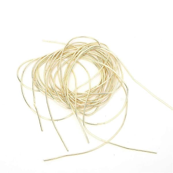 Broderitråd Koppartråd Sömnad Glans 1,5 mm Dia. Manuell DIY-snöre Sandguld