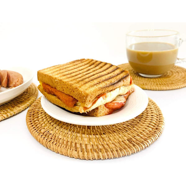 Käsintehty rottinkinen patalappu, liukumaton, kestävä, lämmönkestävä