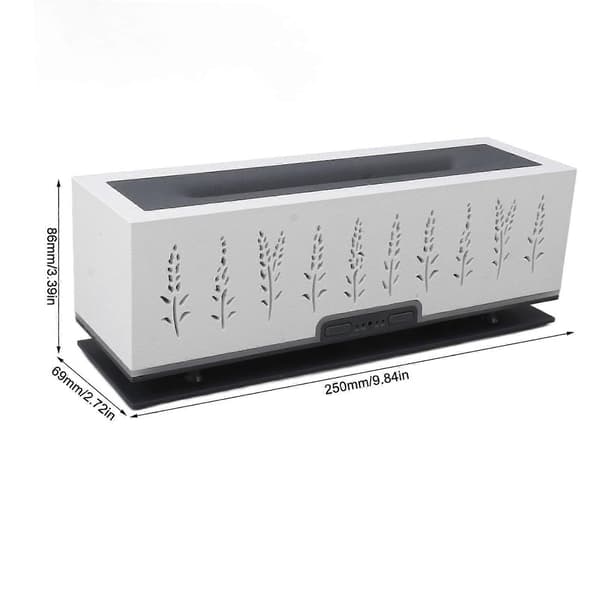Flamme Aroma Diffuser 200 ml Kapasitet Lav Støy Avslappende Nattlys for Hjemmekontor