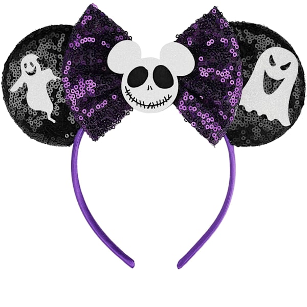 Minnie Mickey Ears Pannband,Paljetter Halloween Mouse Ears för kvinnor