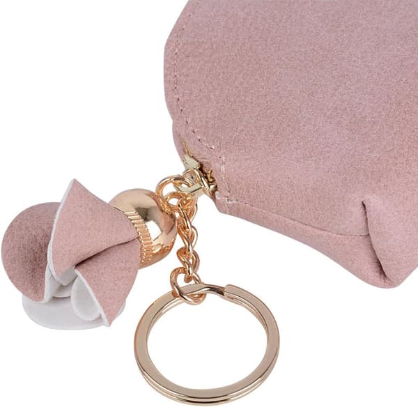 1 st Rosa Myntbörs för Kvinnor med Hänge Plånboksfodral Liten Plånbok