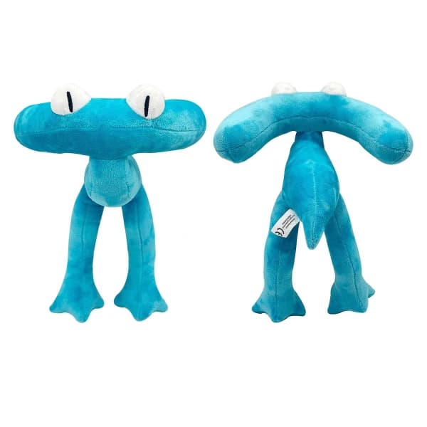 2 cyan plysch regnbåge vänner 2 plyschleksaker Munmonsterdocka