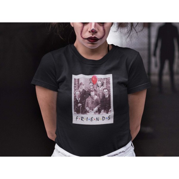 Dame T-skjorte Polaroid til Horror friend design Pennywise S Small