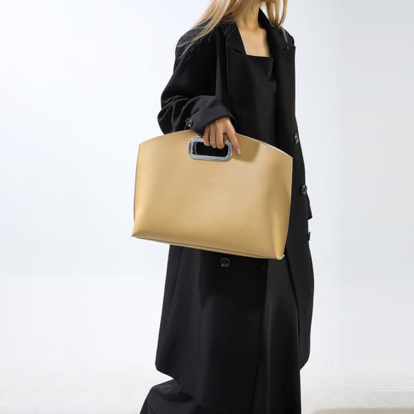 2-delt mor og barn taske, khaki dame skuldertaske, stor c