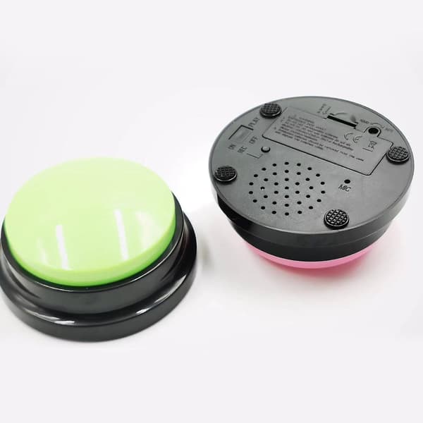 Pet Toy med Stemmeopptak Knapp og Talking Button Sett