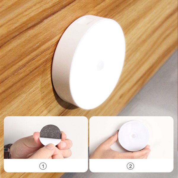 Sensor LED Nattljus Sovrum Korridor Lampa Induktionsljus Warm