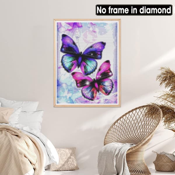 5D-timanttimaalaus DIY-timanttimaalaus (30*40cm), värikäs perhonen