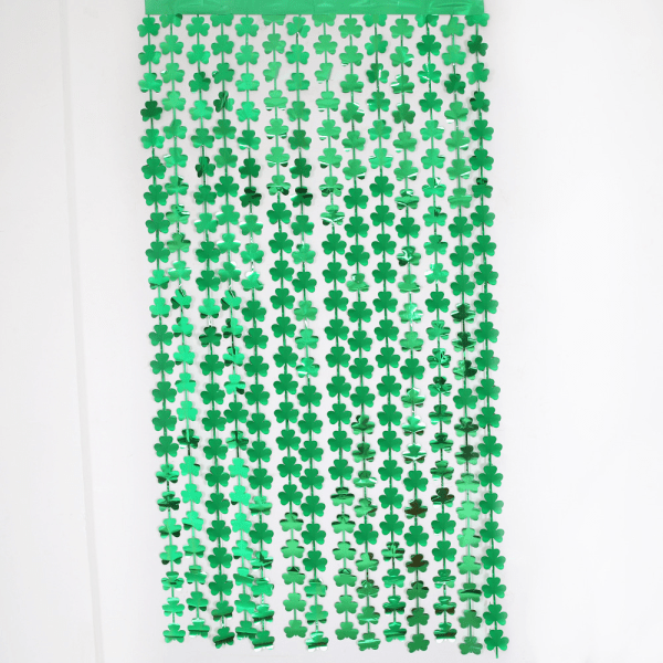 St.Patrick's Day Shamrock Tinsel Folio Fringe -verhot - 2 kpl