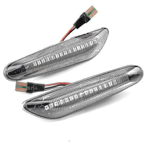 2 stk. LED Dynamisk Blinklys Sidemarkeringslys Sekvensielt Blinklys For BMW E90 E91 E92 E93 E60
