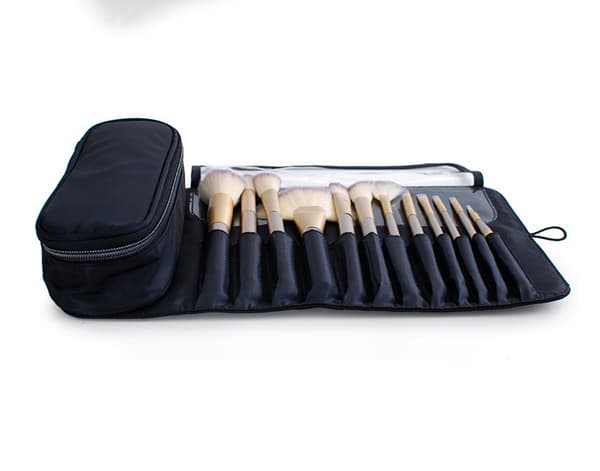 Foldbar taske til professionelle rejser for makeupbørster black