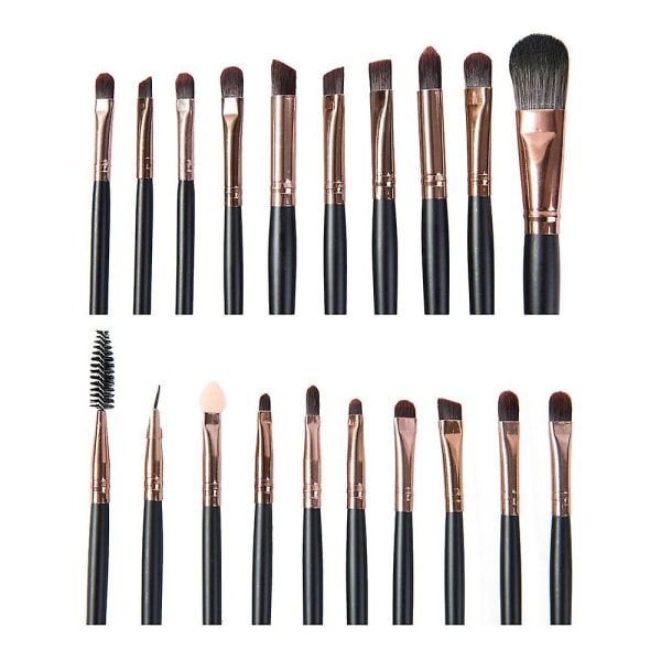 Meikkisivellinsetti, 20 kpl Ammattimaiset meikkityökalut Premium Synteettinen Pohjustuspuuteri Poskipuna Luomivärisiveltimet Peitevoiteet Silmät Kosmetiikka Meikkisivellin Rose Gold