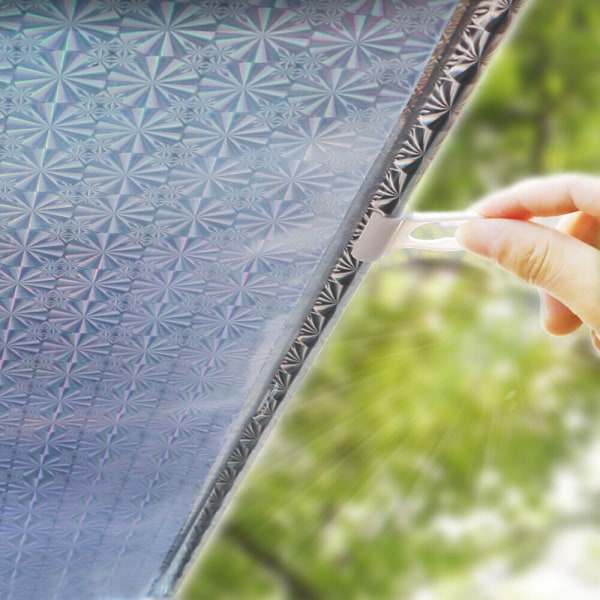 Auto infällbart fönster Bil främre vindruta cover Visir bak Silver 40*60CM