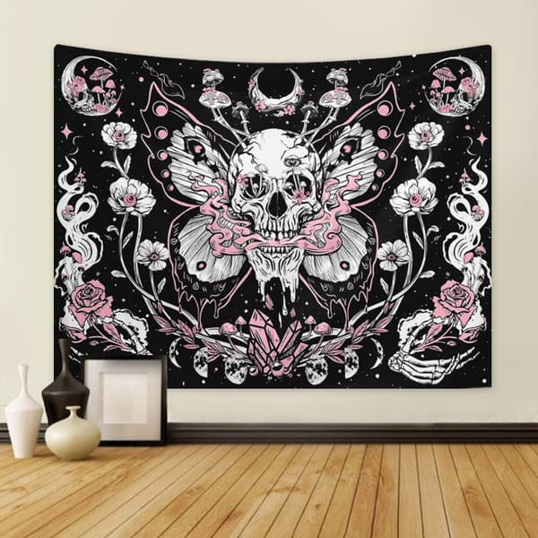 130x150cm Kallo ja Perhonen Seinävaate Tapetti Luontokoristeluun