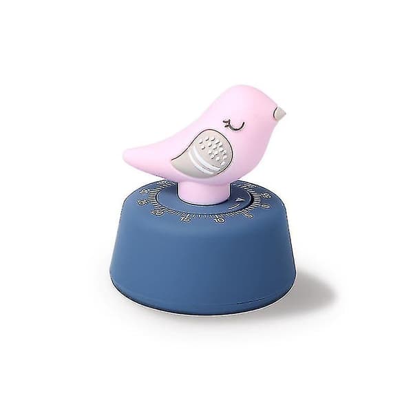 Chirp Bird Countdown Timer Student Learning Time Manager Kökstimer Mekanisk Påminnelse Rosa