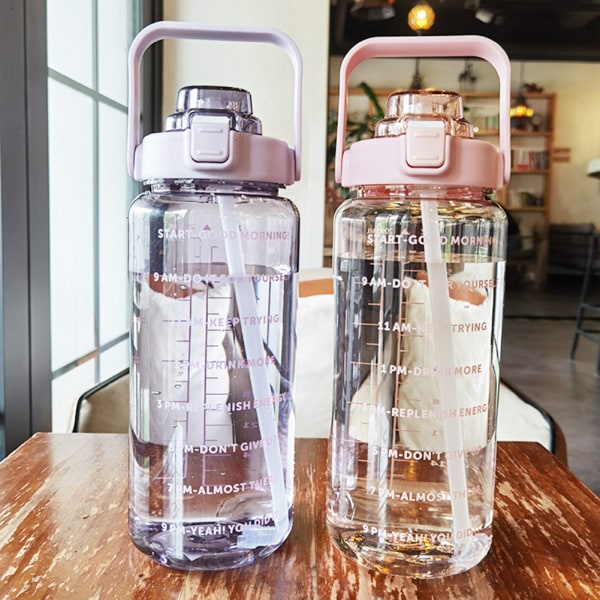 Damkopp med sugrör Högkvalitativa material som lämpar sig för utomhusaktiviteter Pink 2000ml