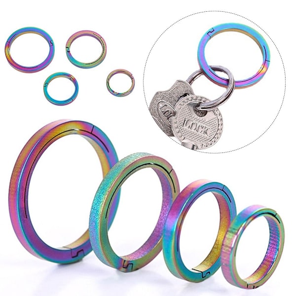 Nyckelringar Nyckelringar Spänne Hänge MULTICOLOR 18MM
