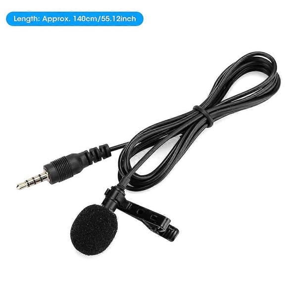 Mini multifunksjonell krageklipsmikrofon for mobiltelefon, direktesending, opptak, intervju