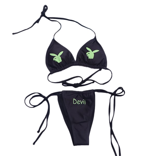 exig Bikini 2-delt Dame Badedragt Høj talje exig Badedragt Bikini Badetøj Femme Biquini Badedragt S