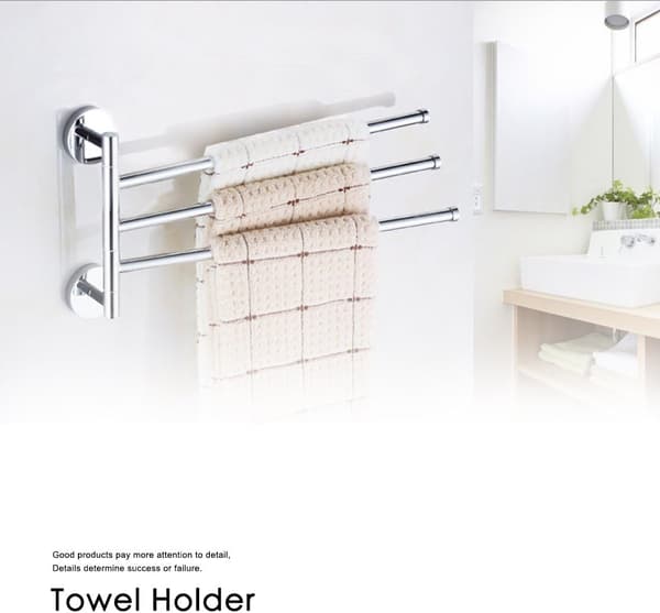##/Håndkleholder veggmontering 180° håndkleholder håndkleholder rustfritt stål til##/