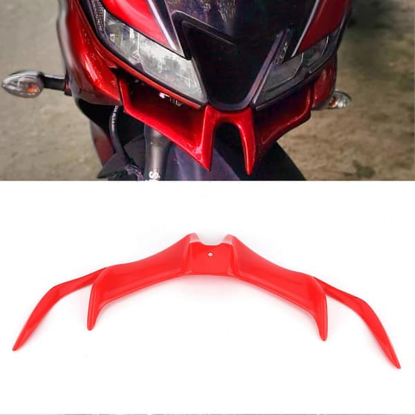Front Fairing Aerodynamisk Winglet Vingedeksel Tilbehør Passer til Yamaha R15 V3 2017-2020 Rød