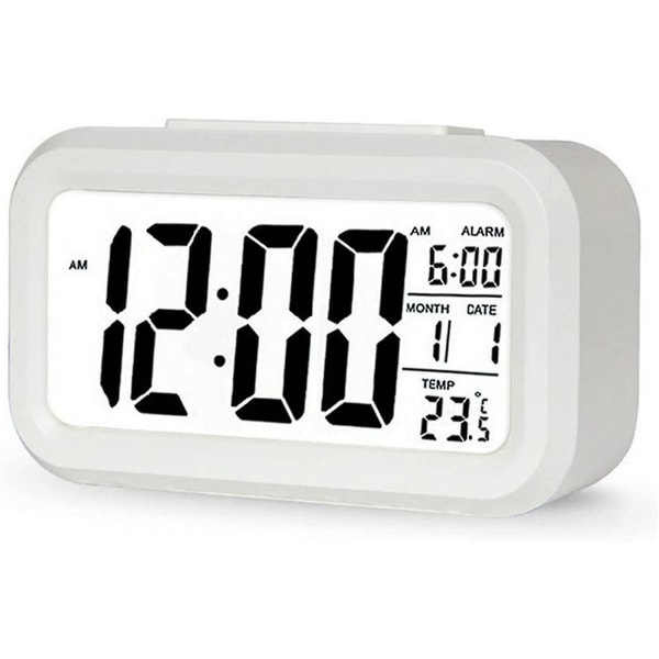 Smart digital väckarklocka LED-display med stor temperatur LCD-display