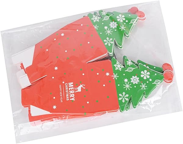 25 st Godislådor Papper presentaskar med julgransgranlåda