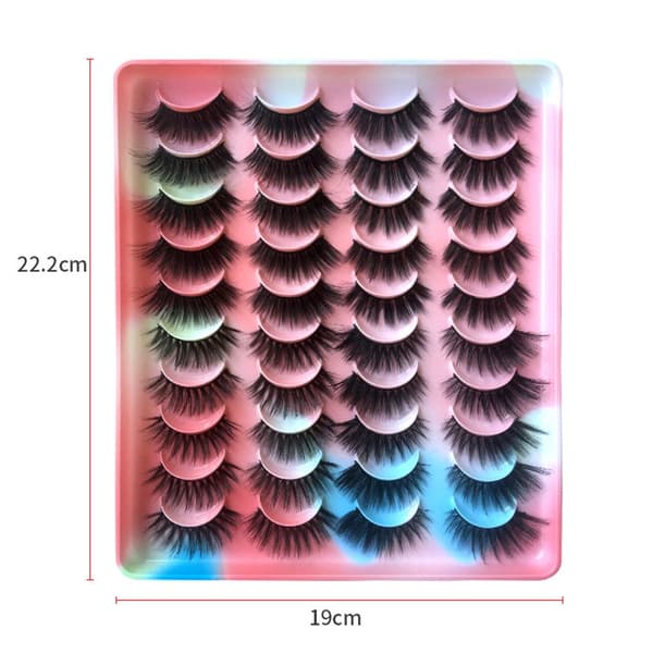 20 par løse øyevipper 3D Faux Mink øyevipper 3 3