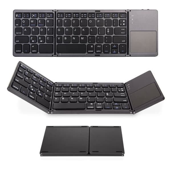 Trådløst mini-tastatur med touchpad i super slankt design