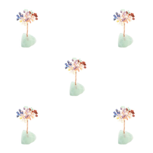 1/2/3/5 Onnenpuu Kodin sisustus Hieno käsityö ja luonnollinen fluorspar+Multicolor 13cm 5PCS