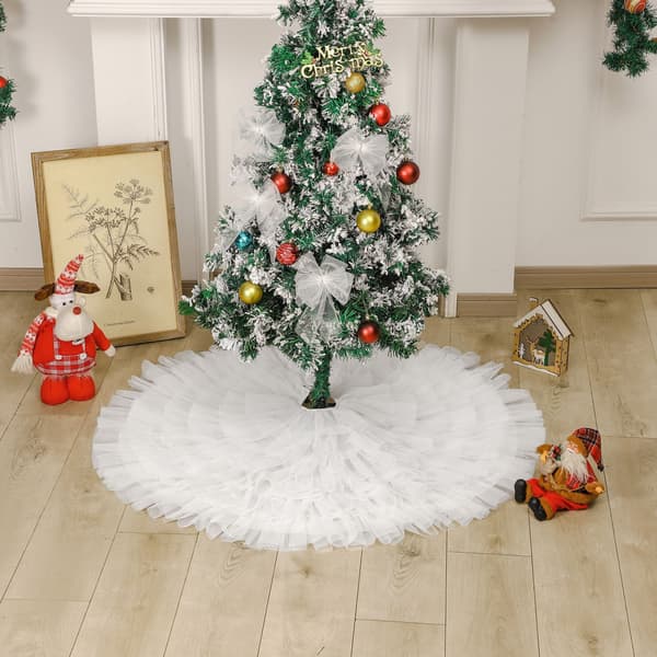 1 jupe de sapin de Noël unie, diameter 90 cm