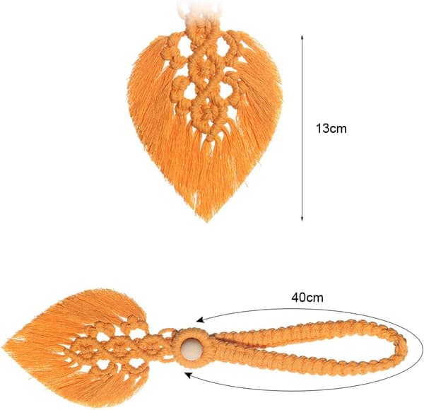 (Gul) Gardinholdere, 2 stykker Gardinholdere Bohemisk Blad