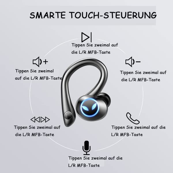 Bluetooth headset sport in-ear Bluetooth-hörlurar sport hörlurar