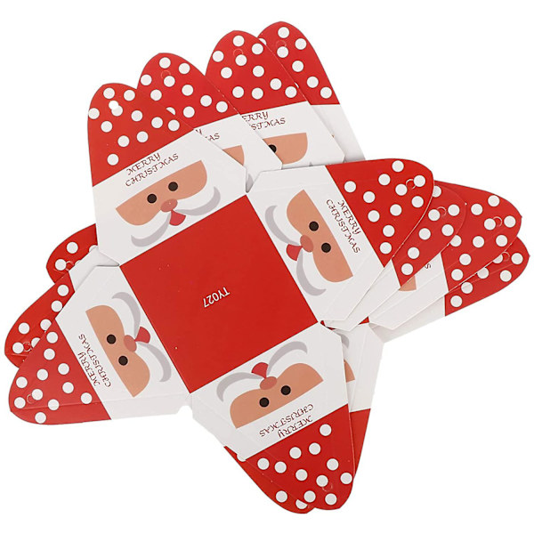 Set av 40 dekorativa papper julgodis lådor för godis, choklad