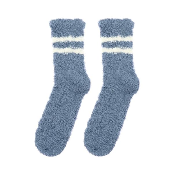 Koralli samettisukat Cashmere Sox Stripe Pattern VAALEANHARMAA