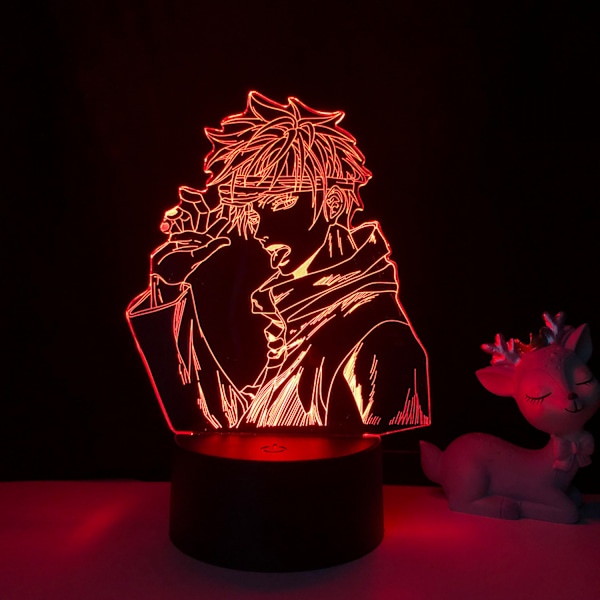 Anime Spell Fighting Gojo Satoru 3D LED Natlampe