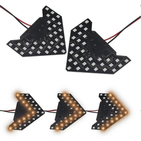 1 stk. 33 Smd Bil LED Sidespeil Blinklys Baklys Sidespeillys Biltilbehør