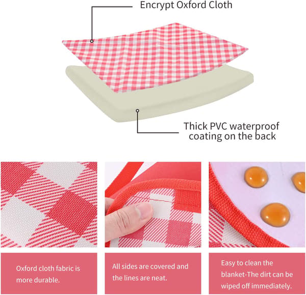 Picknickfilt 200 X 200 Cm. Utomhus strandfilt