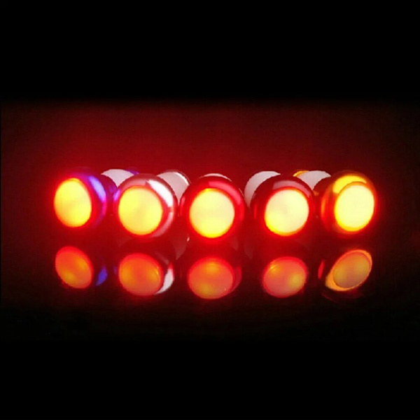 2 par Safety Bike Cykel Blinkers Handtag End Cap LED Re